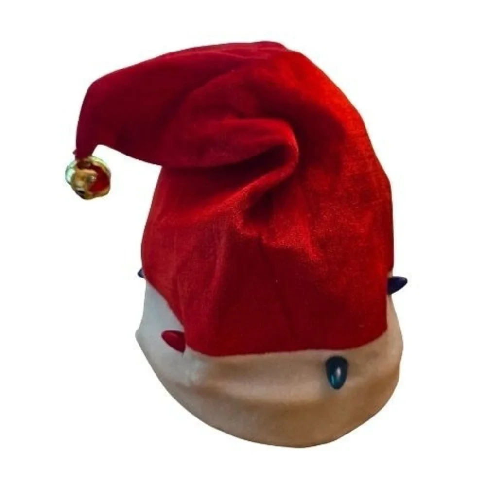 Animated Light Up Music Dancing Santa Hat with Jingle Bell Colorful Christmas